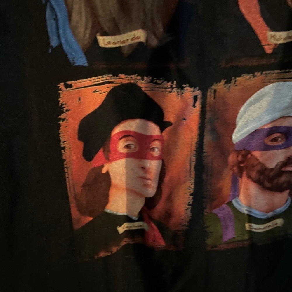 The Renaissance Ninja Artists Classic T-shirt Men’s Medium - Picture 3 of 7
